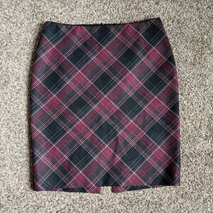 White House Black Market Career Plaid Pencil Skirt, Size 4